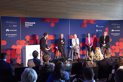 Paneldiskussion zum Thema digitale Souveränität. 