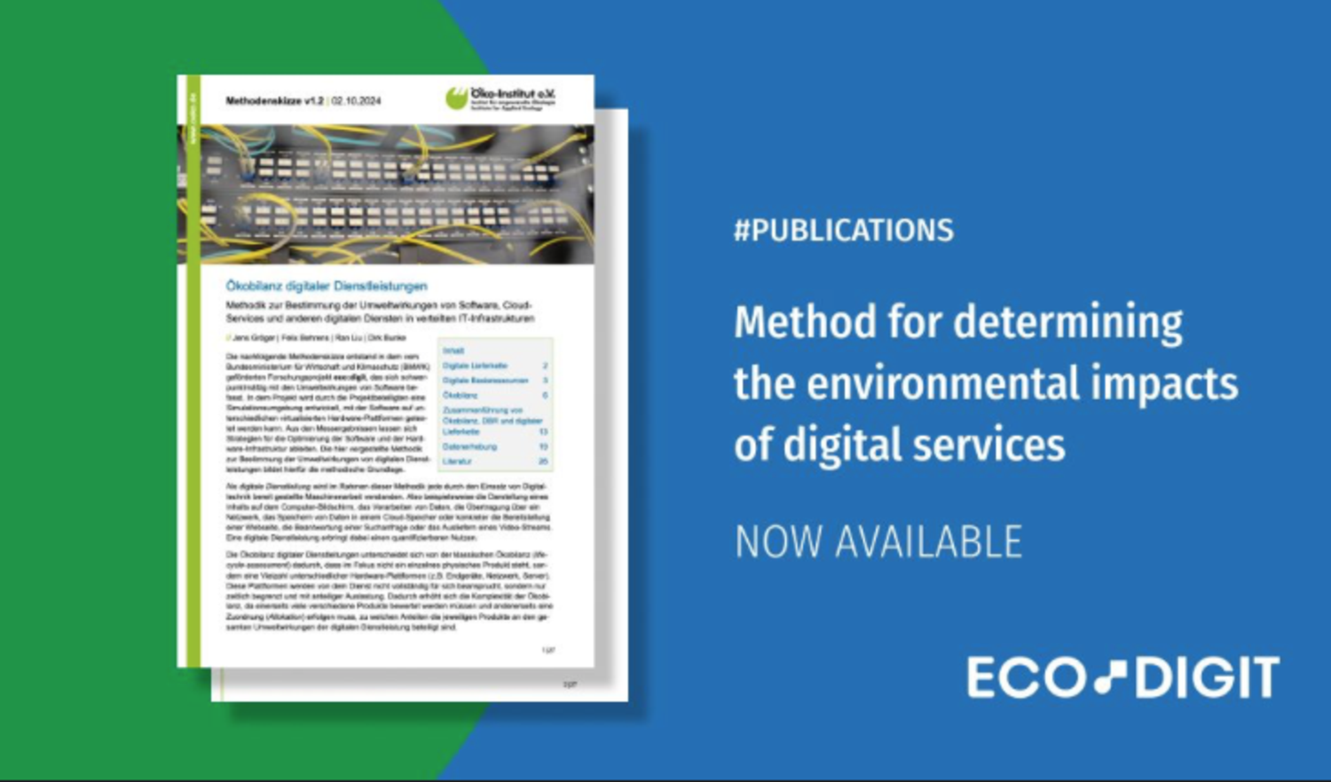 Publication now available. 