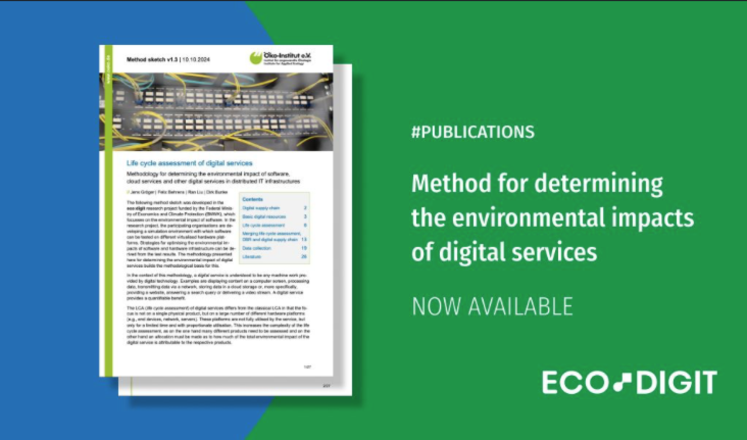 Publication now available. 